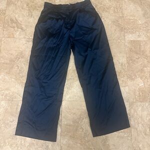 Navy Blue Wide-Leg Pants